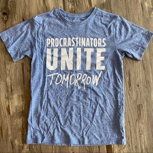 The Children’s Place Blue/White Boys Shirt - XL (14)